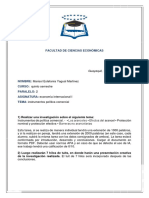 Tarea Economia Internacional Politica Comercial 18 de Junio