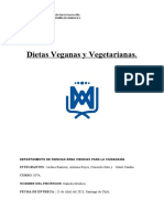 Informe Sobre Dietas Vegetarias y Veganas