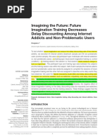 Imagining The Future Future Imagination Training Decreases Delay Discounting Among Internet Addicts and Non-Problematic Users