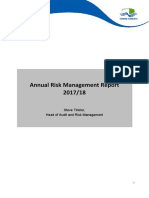 Annual Risk Management Report Sample