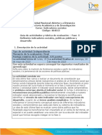 Guia de Actividades y RÃºbrica de Evaluaciã N Fase 5 ReflexiÃ N Indicadores Sociales, Polã - Ticas Pãºblicas y Desarrollo Territorial Listo