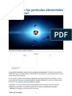 ¿Cuáles Son Las Partículas Elementales de La Materia - Curiosoando