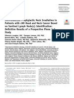 Individualized Prophylactic Neck Irradiation in Patients With cN0 Head and Neck Cancer Based On Sentinel Lymph Node(s) Identification: Definitive Results of A Prospective Phase 1-2 Study