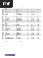 SCHEDULE OF CLASSES 2023 2nd Semester