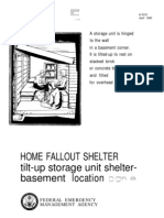 FEMA Home Fallout Shelter (Plan E) H-12-E WW