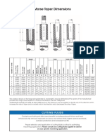 Morse Taper Dimensions