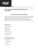 Identification of Textile Fiber