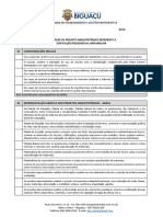 Check List de Projeto Arquitetonico Unifamiliar