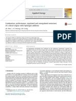 Combustion, Performance, Regulated and Unregulated Emissions of A Diesel Engine With Hydrogen Addition