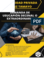 Demanda de Usucapion Decenal