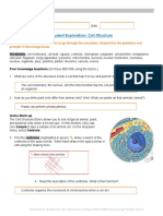 Student Handout 01 - Cell Structure