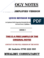 f3 Biology Simplified Notes SP