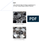 ASTM A182 F22 Flanges and SA 182 GR F22 Blind - Slip On - SWRF Material