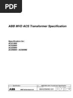 3BHS356582 E01 RevF ABB MVD Transformer Specification 104809