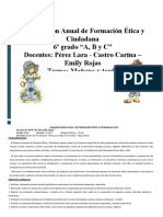 Planificación Anual Fec 6º Grado 2023