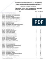 Convocados Medicina 2 Semestre