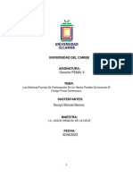 Las Distintas Formas de Participación en Un Hecho Punible