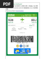 Boarding Pass Citilink