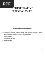 Perioperative Nursing Care 2021