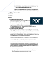 A Garantia Constitucional de La Presuncion de Inocencia y Las Reglas de Valoracion Probatoria