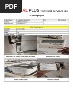 AC Testing Report - Caspaiou at Sheikh Zayed Road