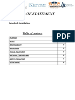 Method of Statement - Alkhomra Project - Interlocking