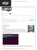 Ansiweather - Weather in The Terminal Linux Magazine