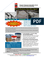 Dexpan Expansive Demolition Grout For Concrete Rock Breaking Flyer