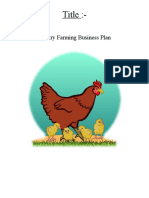 Poultry Farming Business Plan Original Project