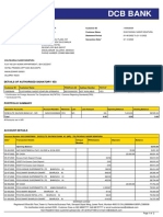 DCB BANK - Statement of Account