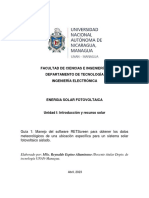 Guía 1 Manejo Del Software RETScreen para Obtener Los Datos Meteorológicos de Una Ubicación Específica para Un Sistema Solar Fotovoltaico Aislado