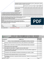 Check List de Equipamentos Elétricos e Extensão Elétrica