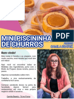 Receita Mini Bolo Piscininha de Churros Tá No Forno Camila Beatriz