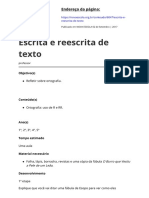 Escrita e Reescrita de Texto