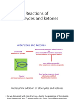 Reactions of Aldehyde Ketones