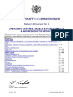 Stat Doc 4 Operating Centres - Version 14.0