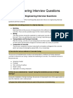 Civil Engineering Interview Questions