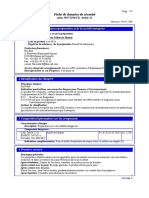 Fiche de Données de Sécurité: 1 Identification de La Substance/préparation Et de La Société/entreprise