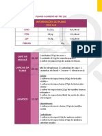 Plano Alimentar - Jejum Intermitente