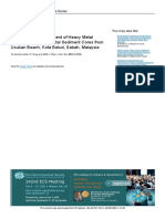 Geochemical Assessment of Heavy Metal Contamination in Coastal Sediment Cores From Usukan Beach, Kota Belud, Sabah, Malaysia