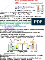 1 - Transformation Spontanées Dans Le Piles Et Production D'énergie