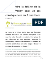 Comprendre La Faillite de La Silicon Valley Bank Et Ses Conséquences en 3 Questions