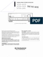 Vsx305 Om-Pioneer Text