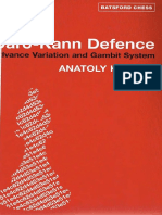 A. Karpov & M. Podgaets - Caro-Kann Defence - Advance Variation and Gambit System