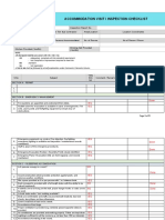 Accomodation Inspection Checklist