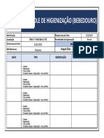 Controle de Higienização de Bebedouro