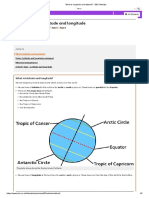 What Is Longitude and Latitude - BBC Bitesize