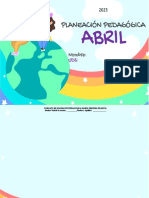 Planeacion Del Mes de Abril