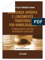 Segurança Jurídica e Lançamento Tributário Por Homologação - Marco Túlio Fernandes