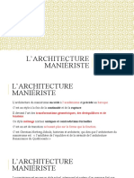 L'architecture Maniériste